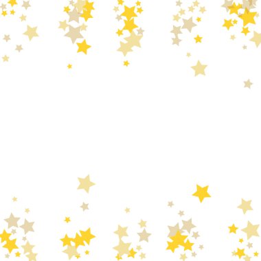Altın düzensizce konfeti-yıldız dağınık 
