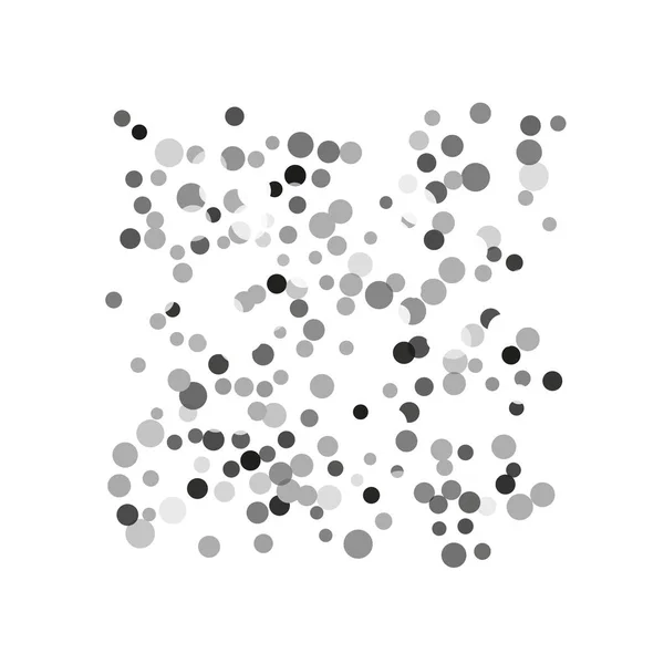 Silver confetti บนพื้นหลังสีขาว . — ภาพเวกเตอร์สต็อก