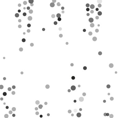 Beyaz bir arka plan üzerinde gümüş konfeti.