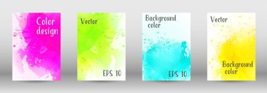 Sulu boya sprey resmini kapaklı tasarım.