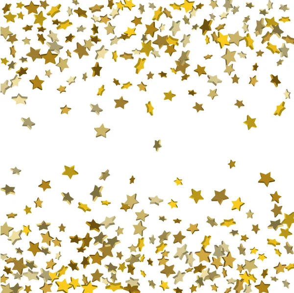 Falling confetti stars — Stock Vector