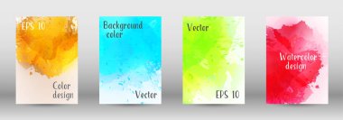 Sulu boya sprey resmini kapaklı tasarım.