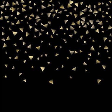 Altın düşen konfeti üçgenler