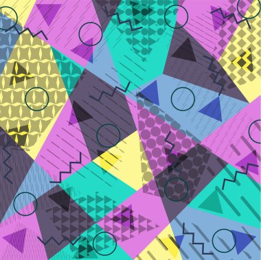 Memphis tarzında soyut arkaplan