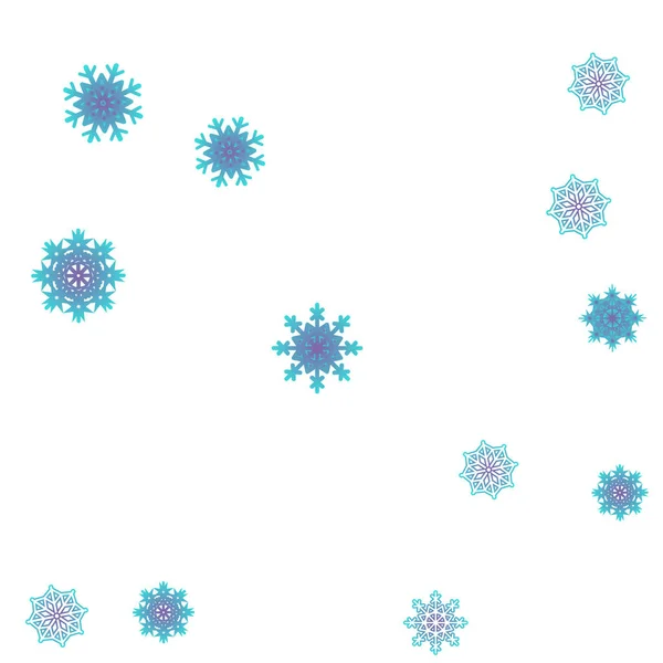 Año Nuevo vector de fondo con la caída de copos de nieve — Vector de stock