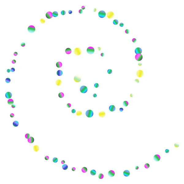 Χρωματιστά κομφετί-σημεία είναι διάσπαρτα στο λευκό — Διανυσματικό Αρχείο