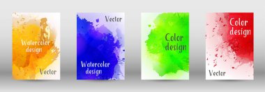 Sulu boya sprey resmini kapaklı tasarım.