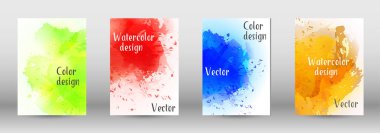 Sulu boya sprey resmini kapaklı tasarım.