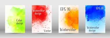 Sulu boya sprey resmini kapaklı tasarım.