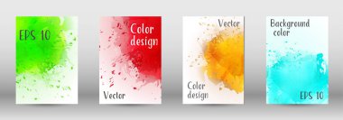 Sulu boya sprey resmini kapaklı tasarım.