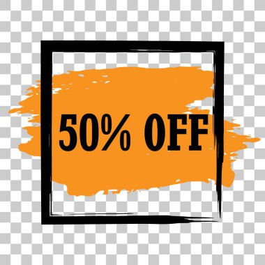 Modern minimalist satış afiş.