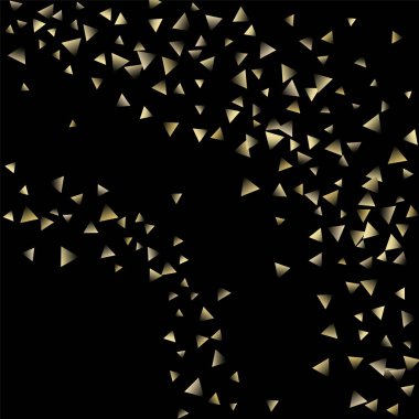 Altın düşen konfeti üçgenler