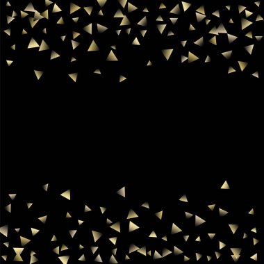 Altın düşen konfeti üçgenler