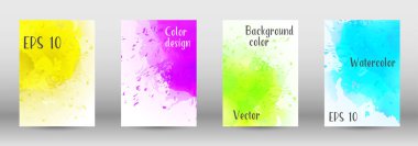 Sulu boya sprey resmini kapaklı tasarım.