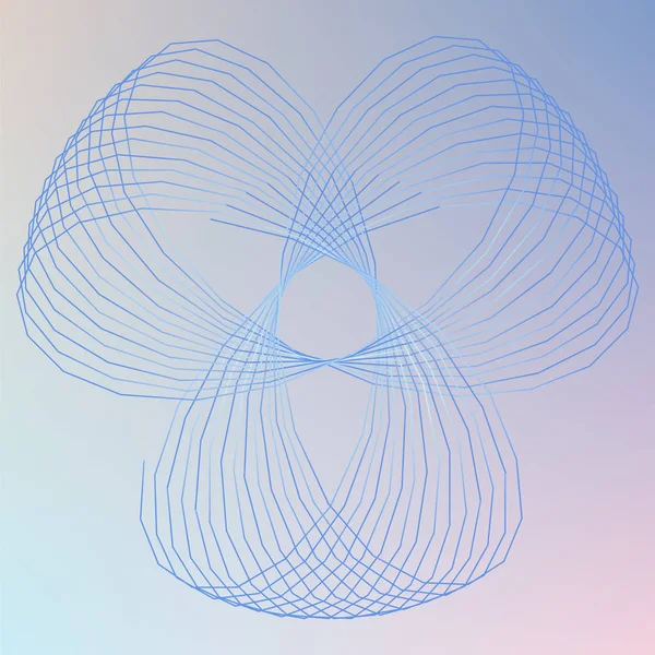 Abstrakt spirograph element för dekorativ design. — Stock vektor