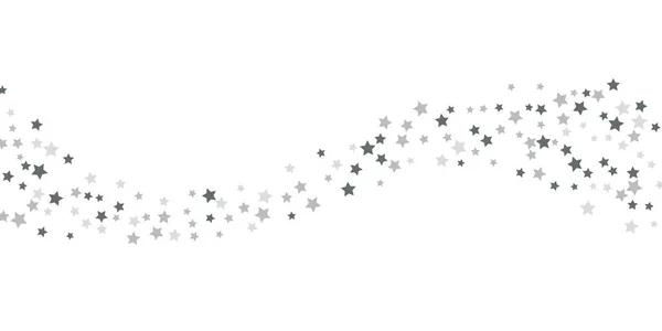 Silver star of confetti. — Stock Vector