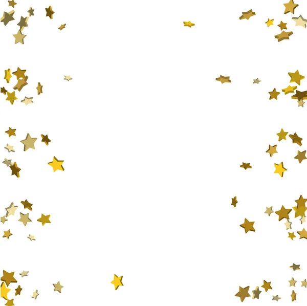 Falling confetti stars — Stock Vector