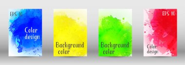 Sulu boya sprey resmini kapaklı tasarım.