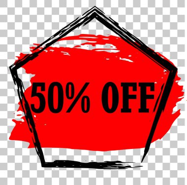 Modern minimalist satış afiş.