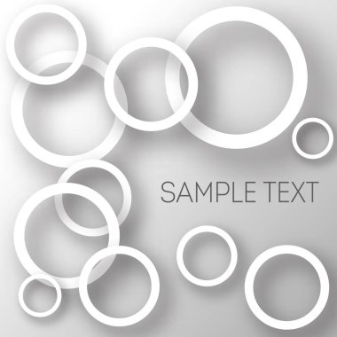 Çemberlerin soyut arkaplanı.