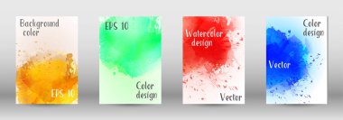 Sulu boya sprey resmini kapaklı tasarım.