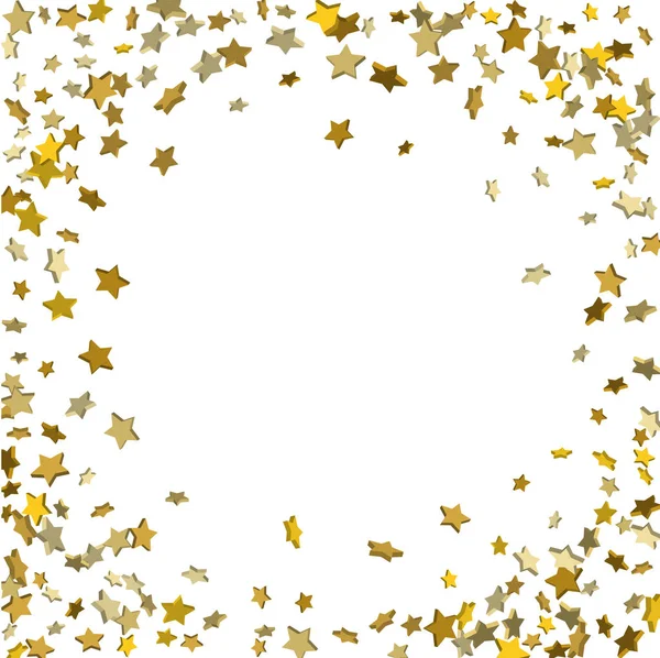 Falling confetti stars — Stock Vector