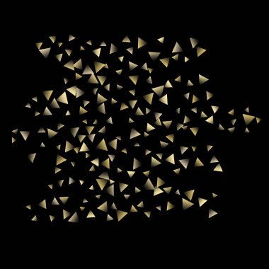 Altın düşen konfeti üçgenler