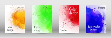 Sulu boya sprey resmini kapaklı tasarım.