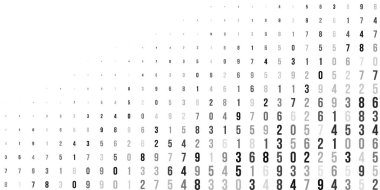 Soyut yarı ton doku numaraları ile.