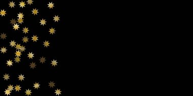  Siyah bir zemin üzerine rastgele yıldız Parlatıcı.