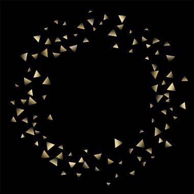 Altın düşen konfeti üçgenler