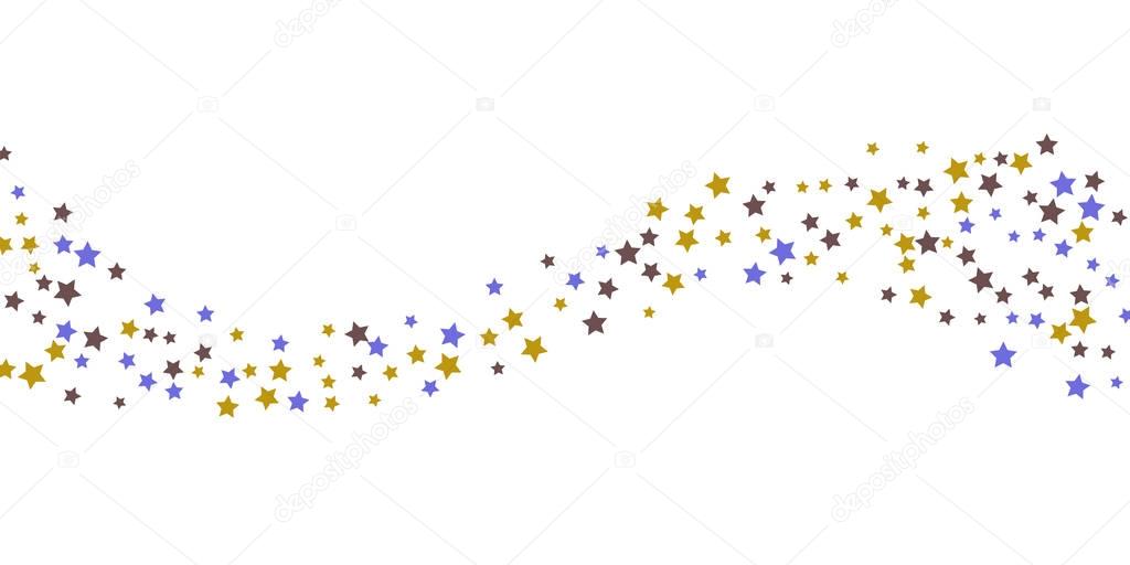 Abstract flying confetti star.