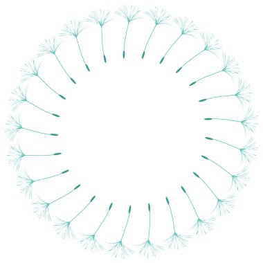 Soyut bir karahindiba tasarım çerçevesinde.