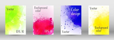 Sulu boya sprey resmini kapaklı tasarım.