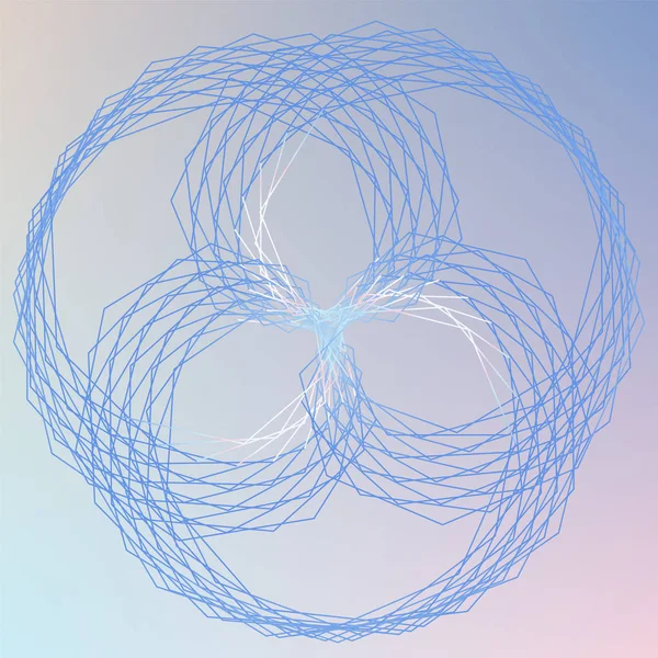 장식 디자인에 대 한 추상 spirograph 요소. — 스톡 벡터