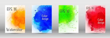 Sulu boya sprey resmini kapaklı tasarım.