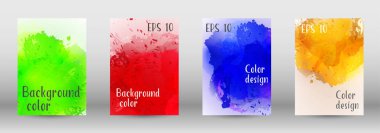 Sulu boya sprey resmini kapaklı tasarım.