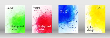 Sulu boya sprey resmini kapaklı tasarım.