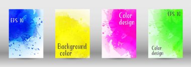 Sulu boya sprey resmini kapaklı tasarım.