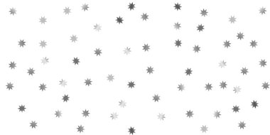 Beyaz bir arka plan üzerinde sabit yıldız.