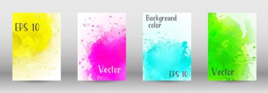 Sulu boya sprey resmini kapaklı tasarım.