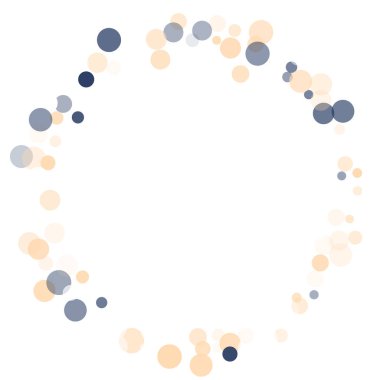 Altın, mavi konfeti şeffaf noktalar.