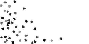 Beyaz bir arka plan üzerinde sabit yıldız.