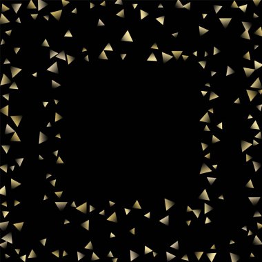 Altın düşen konfeti üçgenler