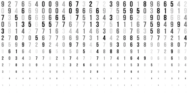Abstraktní polotónů textura s čísly. — Stockový vektor