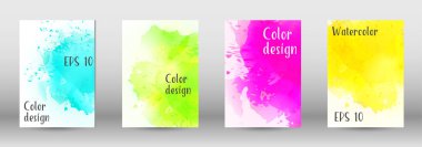 Sulu boya sprey resmini kapaklı tasarım.