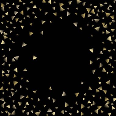 Altın düşen konfeti üçgenler