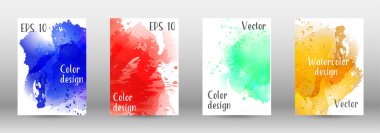 Sulu boya sprey resmini kapaklı tasarım.