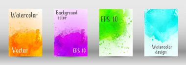 Sulu boya sprey resmini kapaklı tasarım.