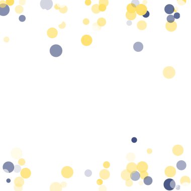 Altın, mavi konfeti şeffaf noktalar.